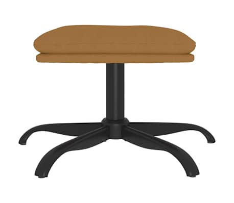 vidaXL Voetenbank 60x60x36 cm fluweel bruin