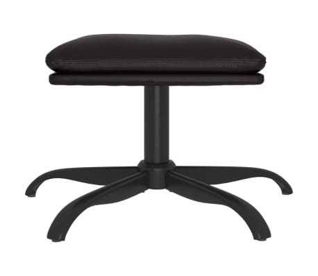 vidaXL Pakoja, juodos spalvos, 60x60x36cm, dirbtinė oda