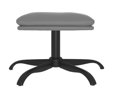vidaXL Fu&szlig;hocker Anthrazit 60x60x36 cm Kunstleder