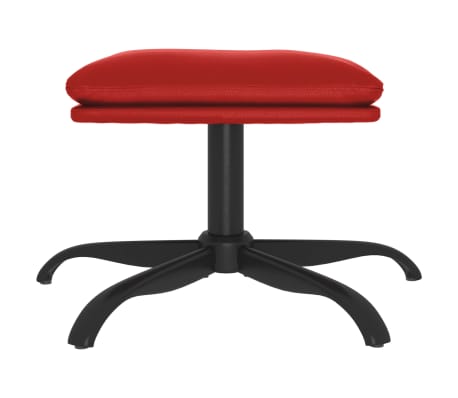 vidaXL Repose-pied Rouge bordeaux 60x60x36 cm Similicuir