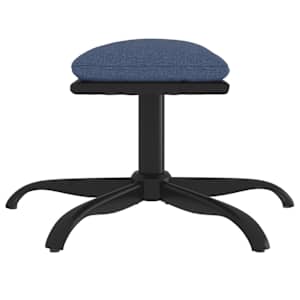 Podnožka modrá 60x60x36 cm textil a umělá kůže - obrázek 4