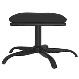 vidaXL Pakoja, juodos spalvos, 60x60x36cm, dirbtinė oda