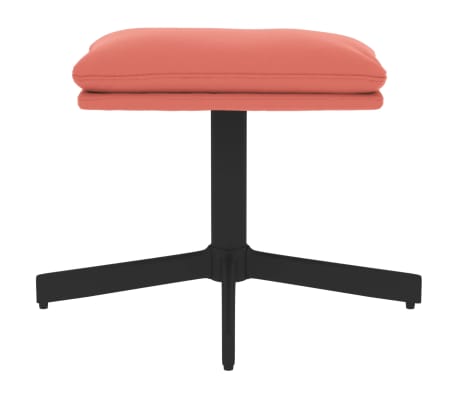 vidaXL Fotpall rosa 60x60x36 cm sammet