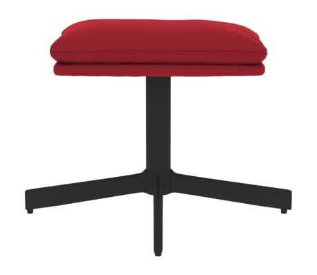 vidaXL Voetenbank 60x60x36 cm fluweel wijnrood