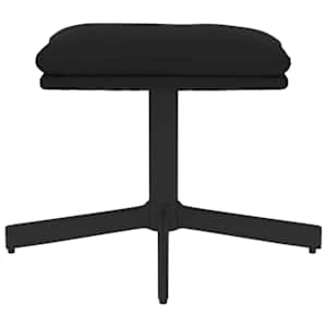 vidaXL Podnožka čern&aacute; 60x60x36 cm samet