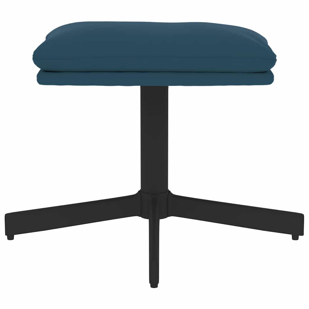 Thumbnail - vidaXL Fußhocker Blau 60x60x36 cm Samt