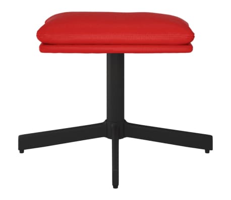 vidaXL Табуретка, виненочервена, 60x60x36 см, изкуствена кожа