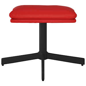 vidaXL Табуретка, виненочервена, 60x60x36 см, изкуствена кожа