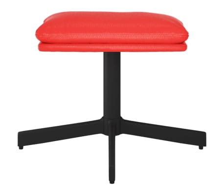 vidaXL Repose-pied Rouge 60x60x36 cm Similicuir