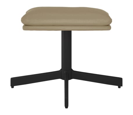 vidaXL Fu&szlig;hocker Cappuccino-Braun 60x60x36 cm Kunstleder