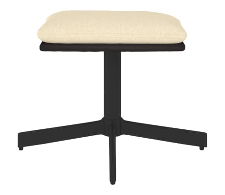 vidaXL Pakoja, kreminės spalvos, 60x60x36cm, dirbtinė oda