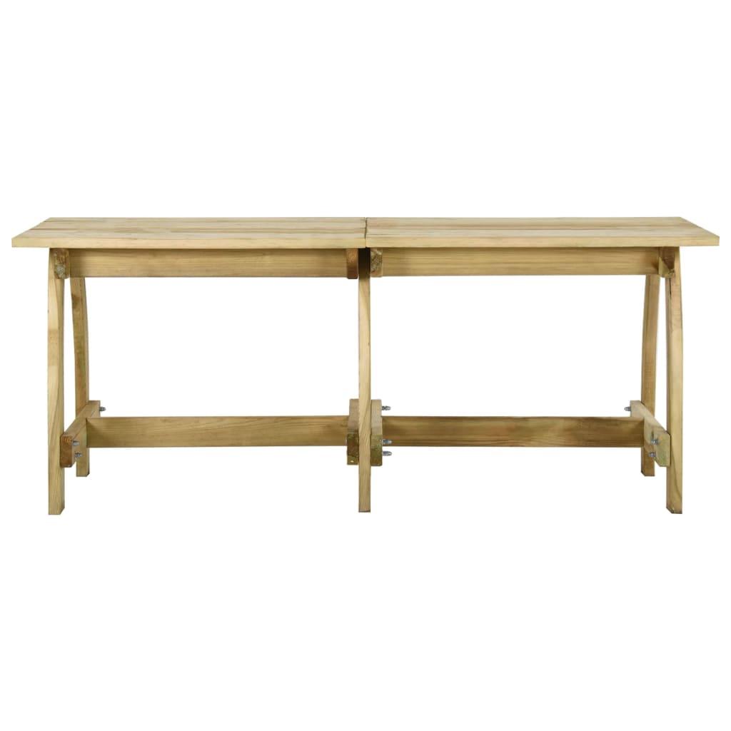 

vidaXL Tuintafel 220x74x75 cm geïmpregneerd grenenhout