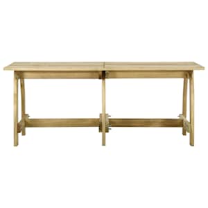 Zahradní stůl 220 x 74 x 75 cm impregnované borové dřevo - obrázek 2