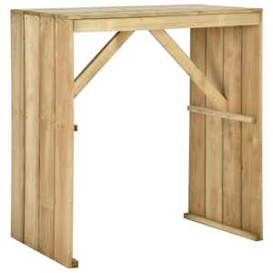 Barový stůl 100 x 60 x 110 cm impregnovaná borovice
