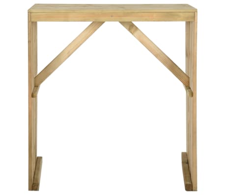 Tavolo Da Bar Con Tetto In Legno Di Acacia Per Esterno - Stile Rustico Per Giardino E Terrazzo - Foto 12