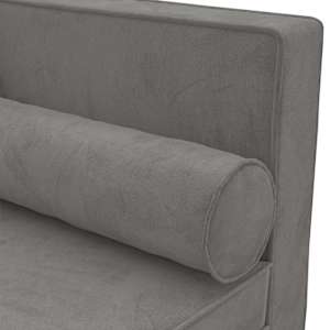 Lenoška s poduškami a podhlavníkem světle šedá samet - obrázek 7