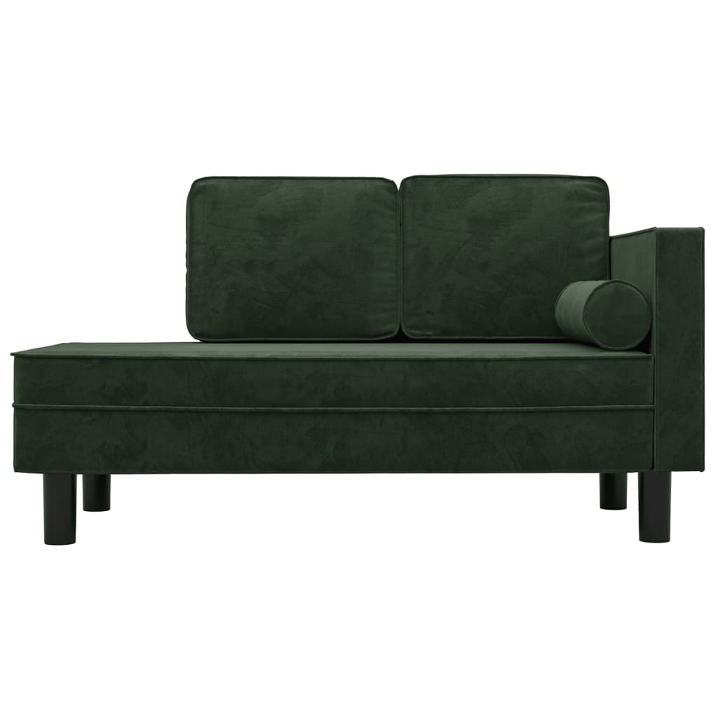 vidaXL 3-delige Loungeset met kussens fluweel crèmekleurig - Bank