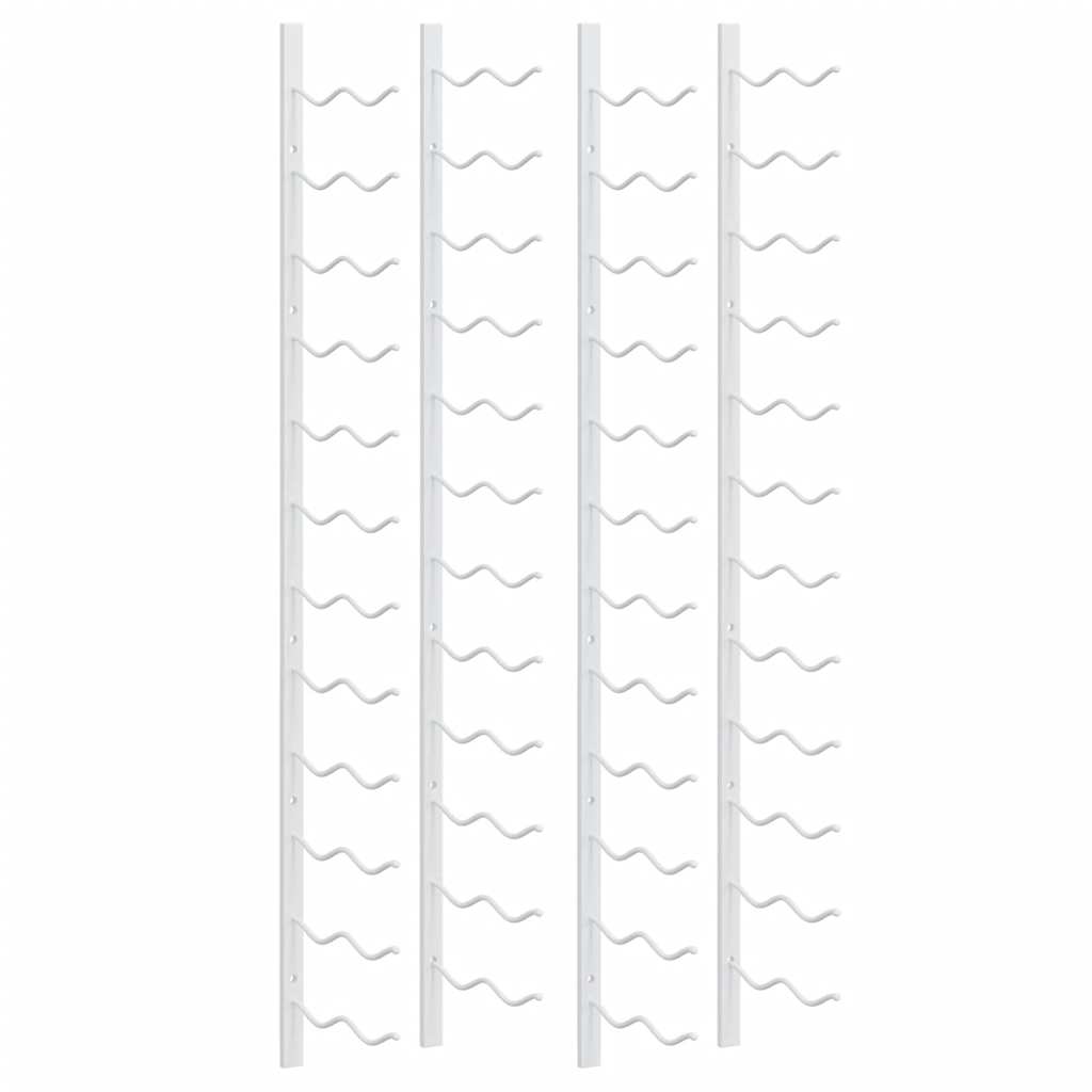 Thumbnail - vidaXL Wand-Weinregal für 24 Flaschen 2 Stk. Weiß Eisen