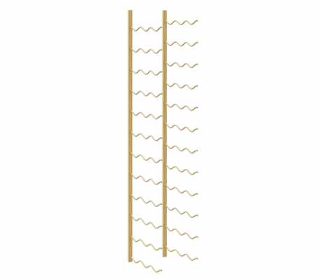 VidaXL Portavini Da Parete In Ferro Bianco - Capacità 9 Bottiglie - 24x9,5x98 Cm - 3