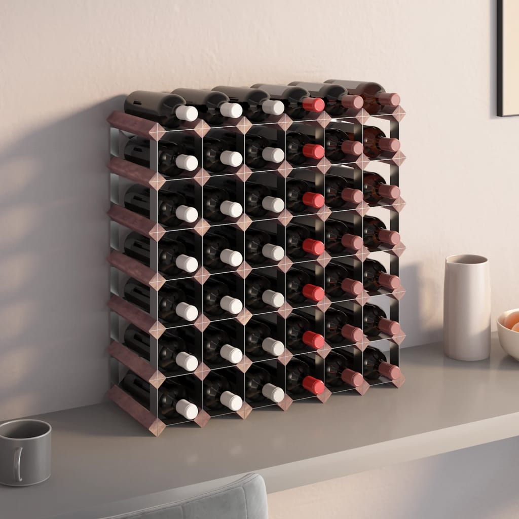 Support à vin Bardolino de Metaltex, 72 bouteilles, métal, gris 383772