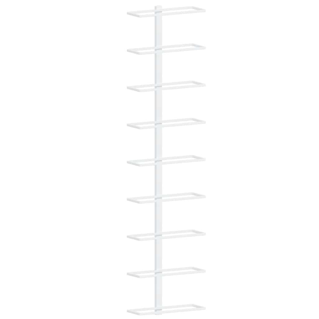 Thumbnail - vidaXL Wand-Weinregal für 9 Flaschen Weiß Eisen