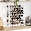 Botellero Pared Para 10 Botellas De Vino - Estante Metal Dorado, 120cm, Fácil Montaje, Cocina Despensa