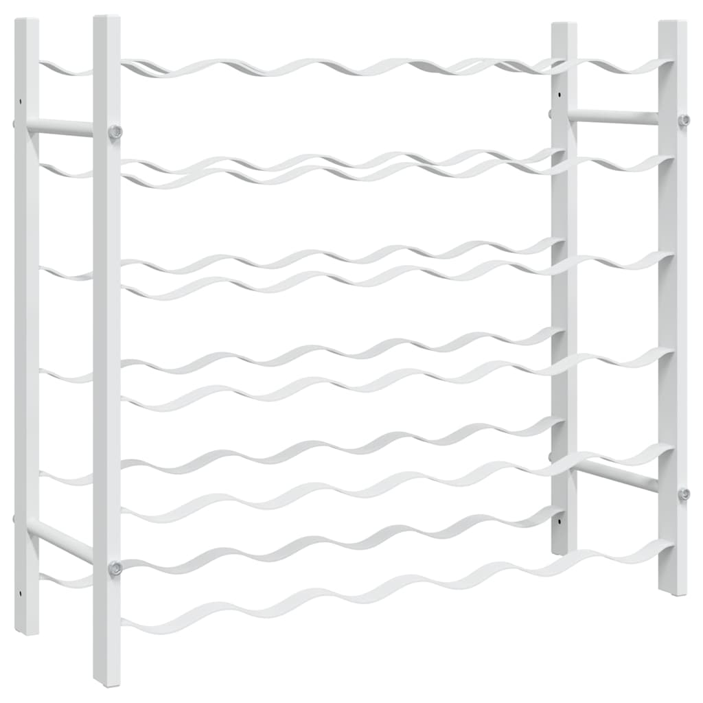 Thumbnail - vidaXL Weinregal für 36 Flaschen Weiß Metall