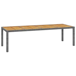 vidaXL Baldų komplektas su pagalvėmis, 9 dalių, pilkas, poliratanas