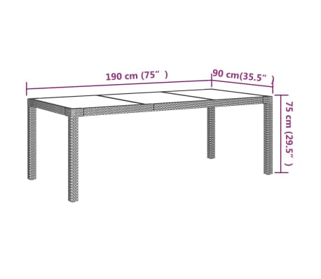 vidaXL Lauko komplektas su pagalvėlėmis, 7 dalių, smėlio, poliratanas