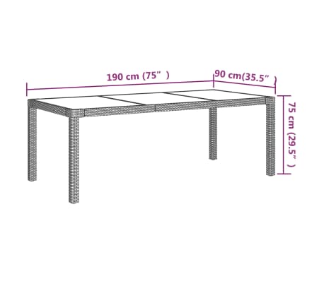 vidaXL Lauko komplektas su pagalvėlėmis, 9 dalių, smėlio, poliratanas