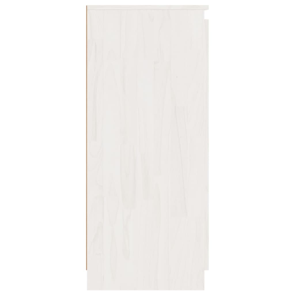 Odkládací skříňky 3 ks bílé masivní borové dřevo