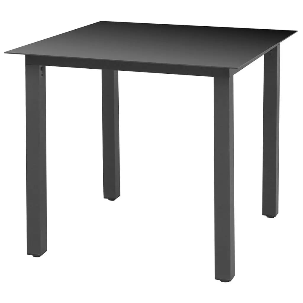 Set mobilier de grădină cu perne, 5 piese, negru, poliratan