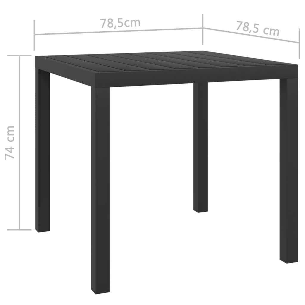 5dílný zahradní jídelní set s poduškami polyratan šedý - obrázek 15