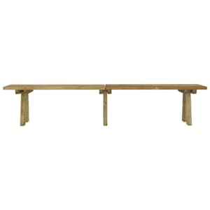 vidaXL Garden Bench 220 cm Impregnated Solid Wood Pine
