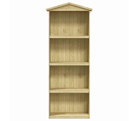vidaXL Magazie unelte de grădină, 87x33x222 cm, lemn de pin tratat