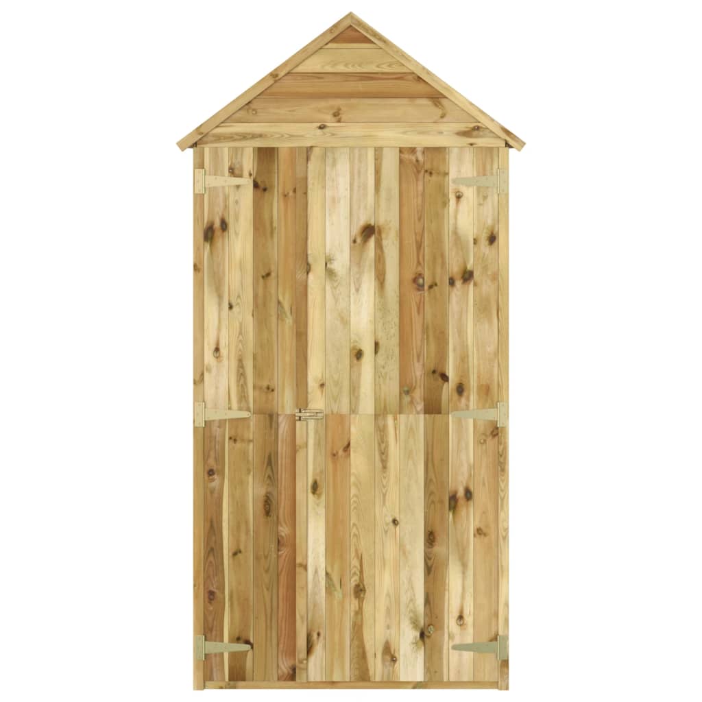 vidaXL Magazie unelte de grădină cu ușă 107x107x220 cm lemn pin tratat