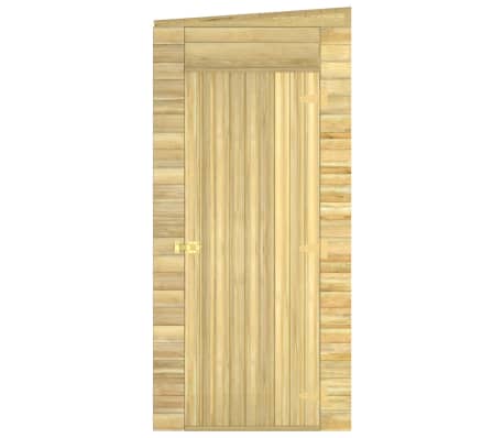 vidaXL Abrigo de arrumação para jardim 100x210x218 cm pinho impregnado