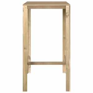 Barový stůl 60 x 60 x 110 cm impregnovaná borovice - obrázek 3