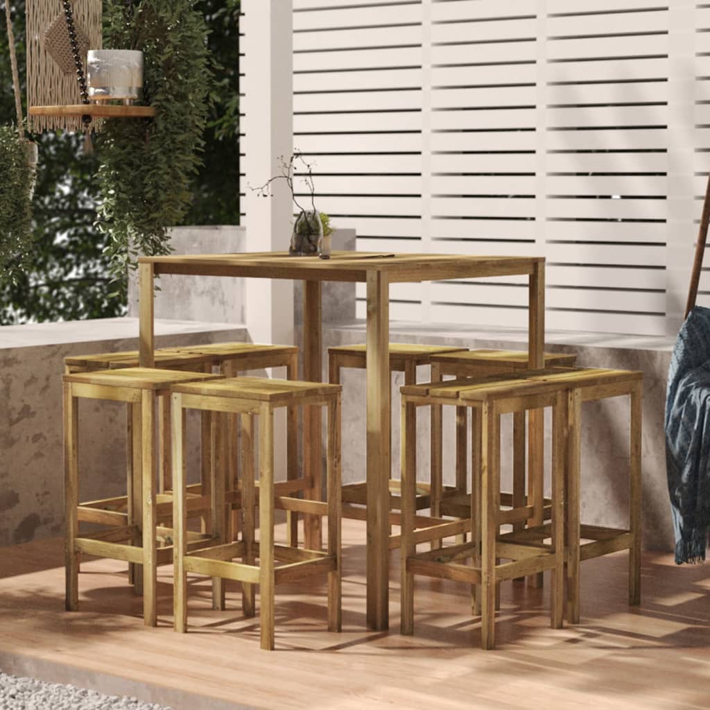 Petrashop  Barový stůl 110 x 100 x 110 cm impregnovaná borovice