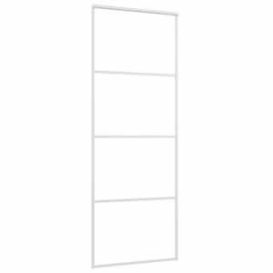 Posuvné dveře ESG sklo a hliník 76 x 205 cm bílé - obrázek 3