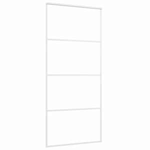 Posuvné dveře ESG sklo a hliník 90 x 205 cm bílé - obrázek 3