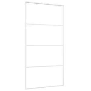 Posuvné dveře ESG sklo a hliník 102,5 x 205 cm bílé - obrázek 3