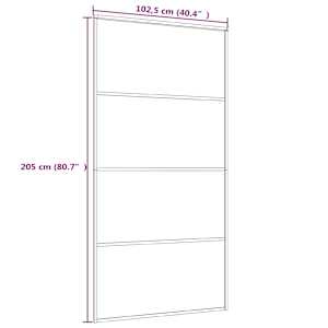 Posuvné dveře ESG sklo a hliník 102,5 x 205 cm bílé - obrázek 6