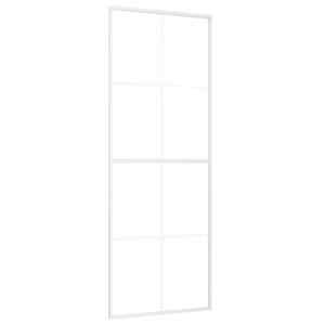Posuvné dveře ESG sklo a hliník 76 x 205 cm bílé - obrázek 2