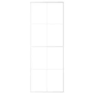 Posuvné dveře ESG sklo a hliník 76 x 205 cm bílé - obrázek 3