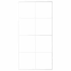 Posuvné dveře ESG sklo a hliník 102,5 x 205 cm bílé - obrázek 3
