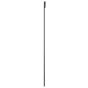 Posuvné dveře mléčné ESG sklo a hliník 76 x 205 cm černé - obrázek 4