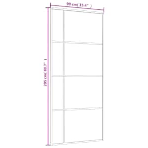 Posuvné dveře ESG sklo a hliník 90 x 205 cm bílé - obrázek 7