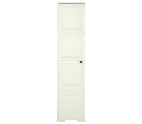 vidaXL Armoire plastique 40x43x164 cm design bois glace &agrave; la vanille