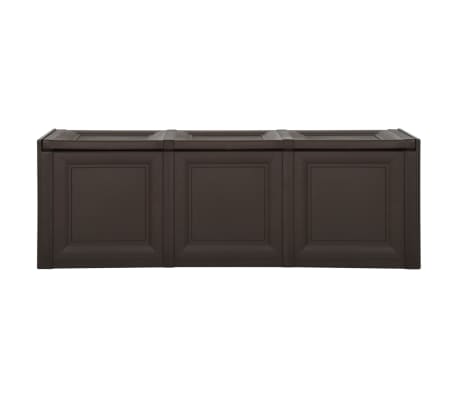 vidaXL Μπαούλο Αποθήκευσης Καφέ 125 x 40 x 42 εκ. 130 Λίτρα